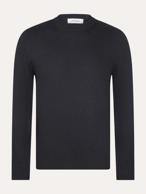 Virgin Wool Crewneck Navy