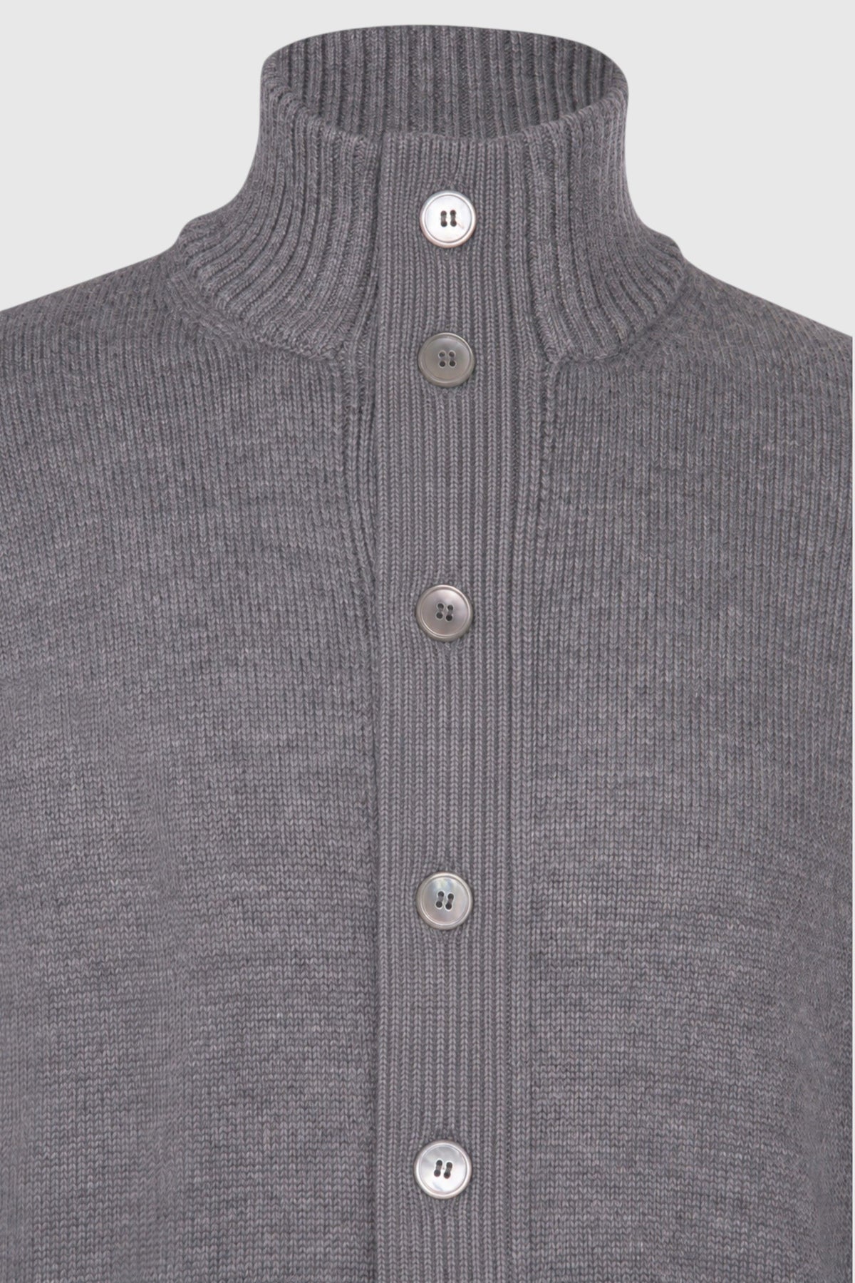 Corean Long Sleeve Virgin Wool Grey