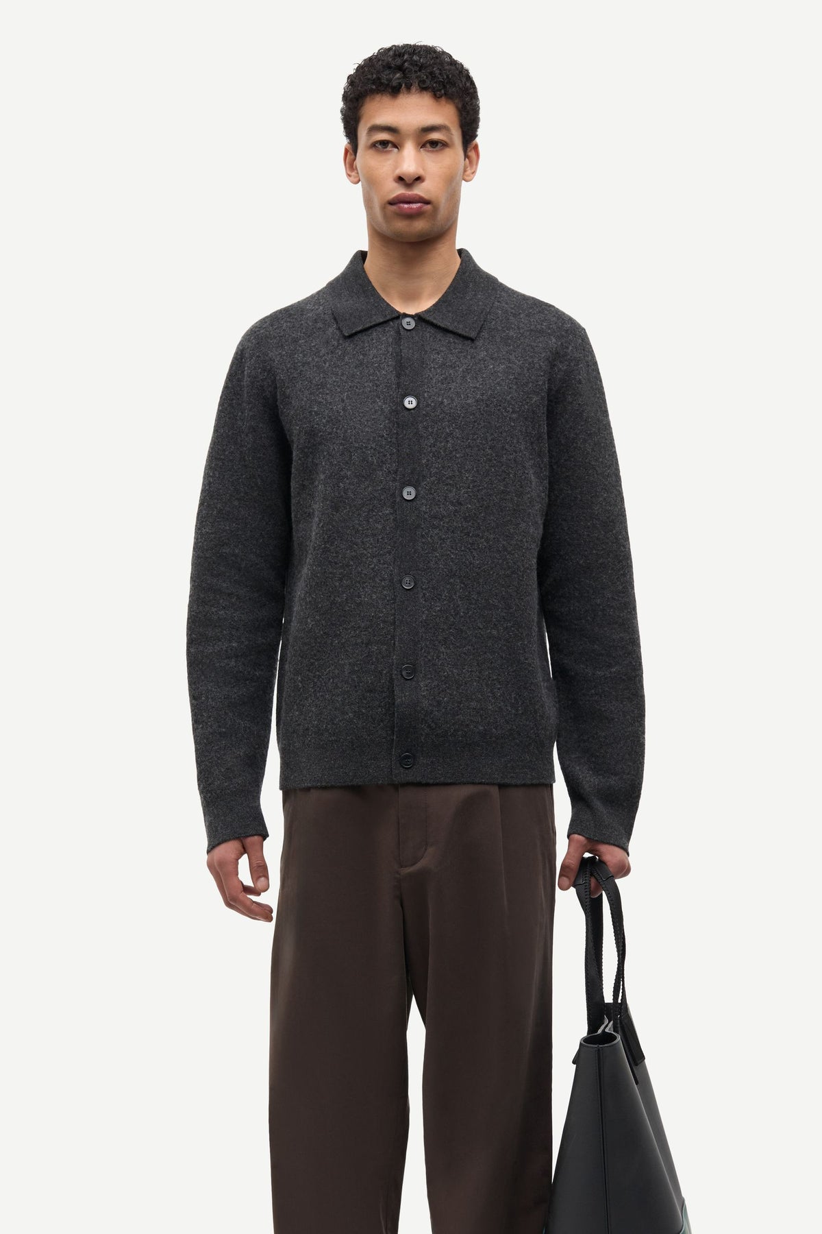 Sarichard Cardigan 15561 Dark Grey Melange
