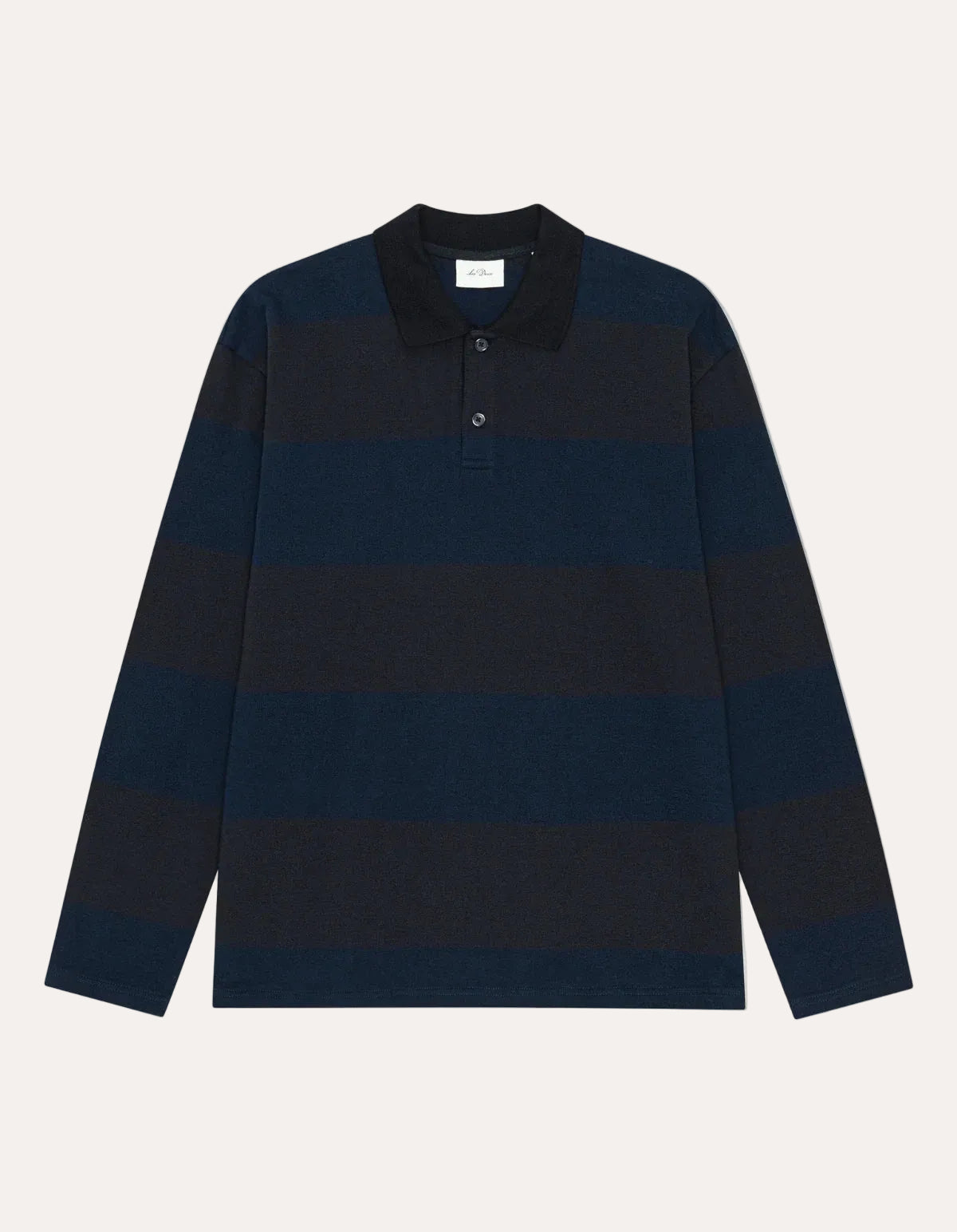 Striped LS Polo Shirt Dark Navy