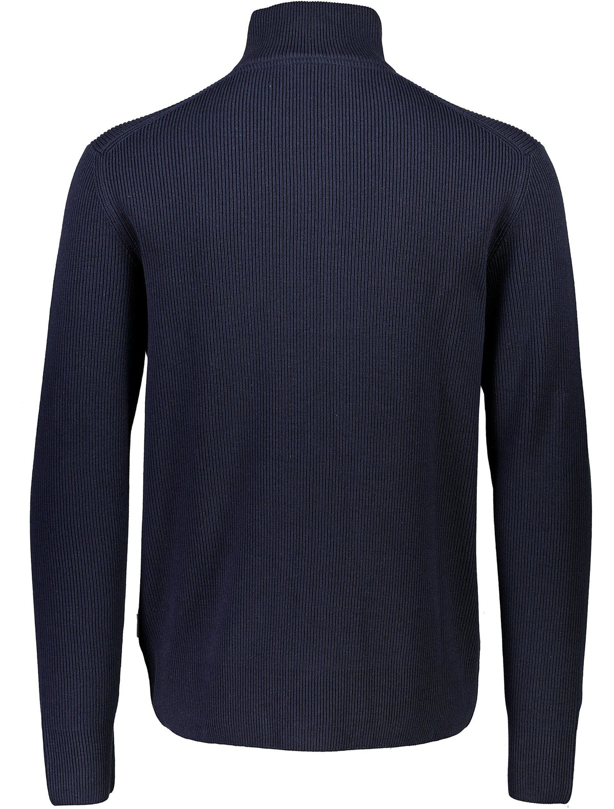 Knitted Zip Cardigan Navy
