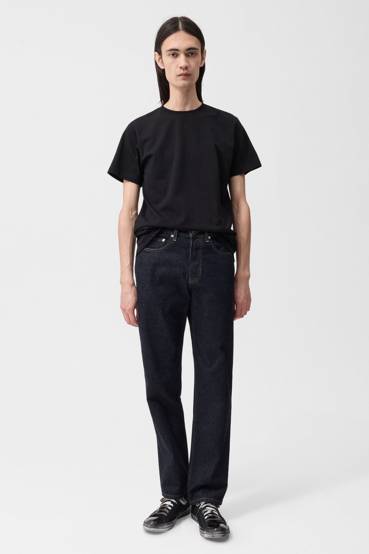 Fuller Regular Straight Fit Jeans Indigo Rinse - modellbilde forfra