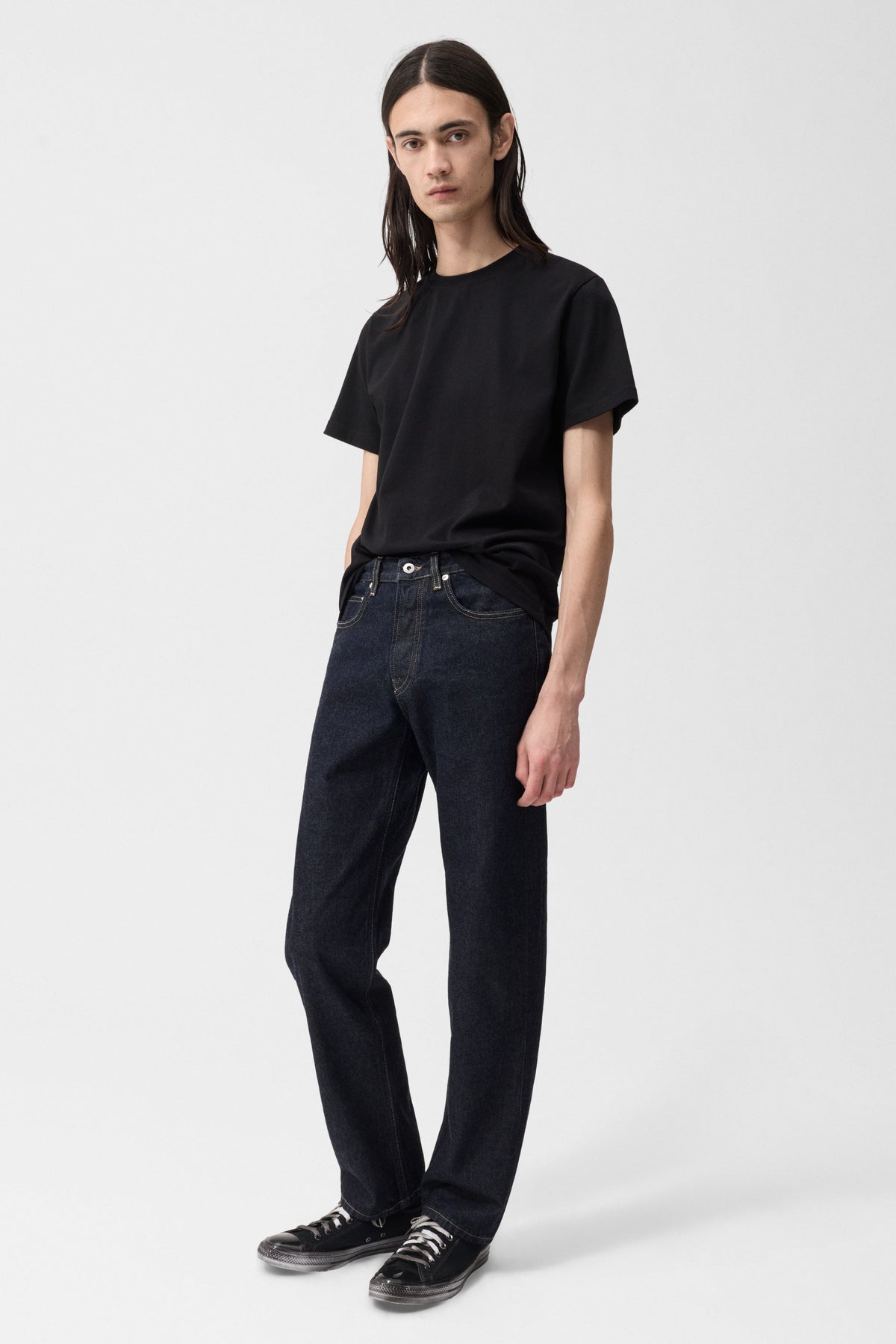 Fuller Regular Straight Fit Jeans Indigo Rinse - modellbilde