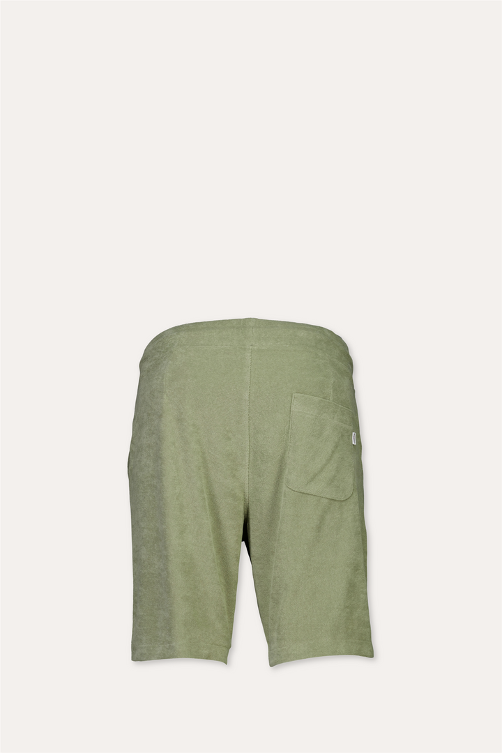 Towel Shorts W. Elastic Waist Dusty Olive