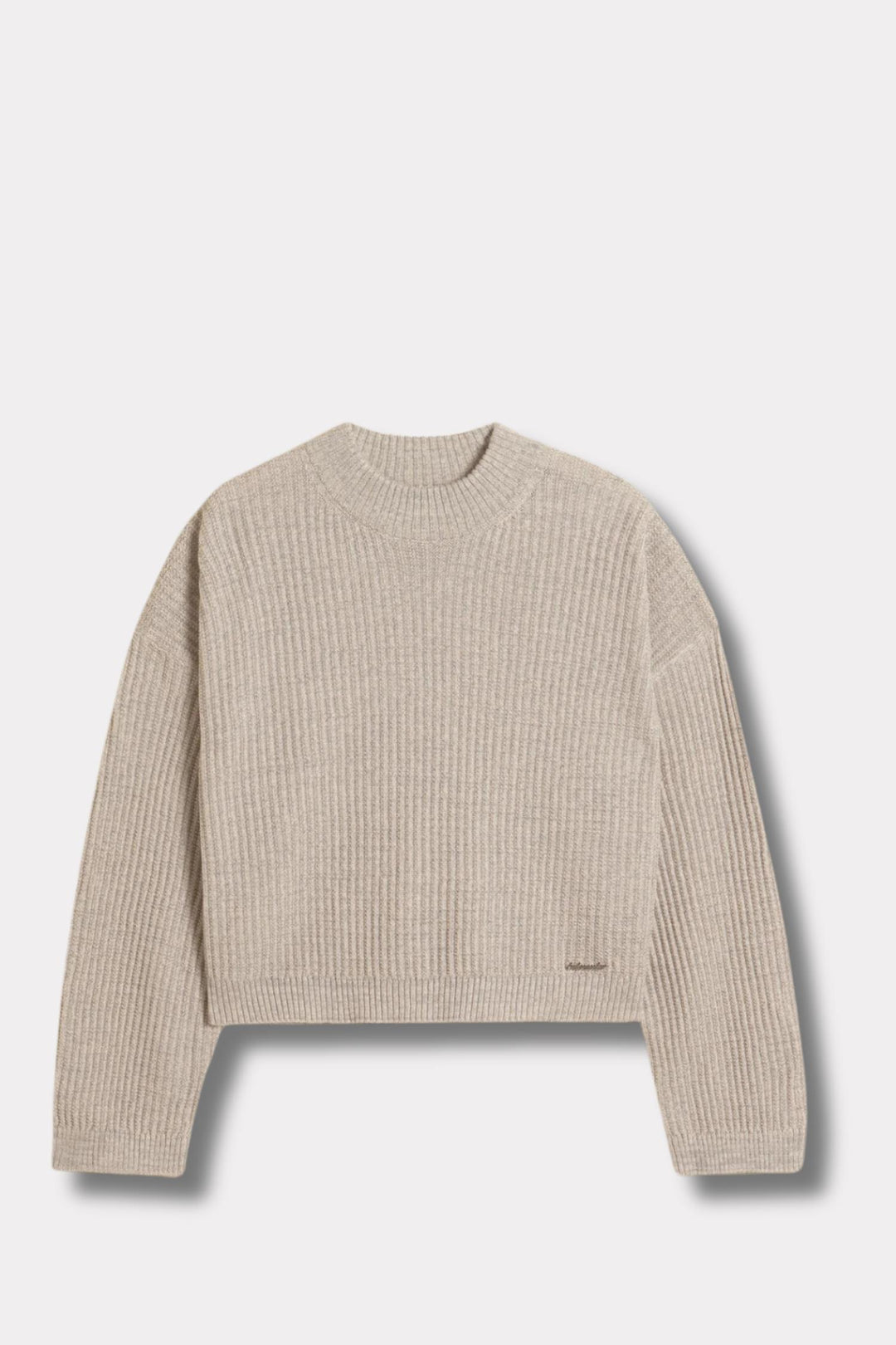 Line Crew Neck- Grey Mix