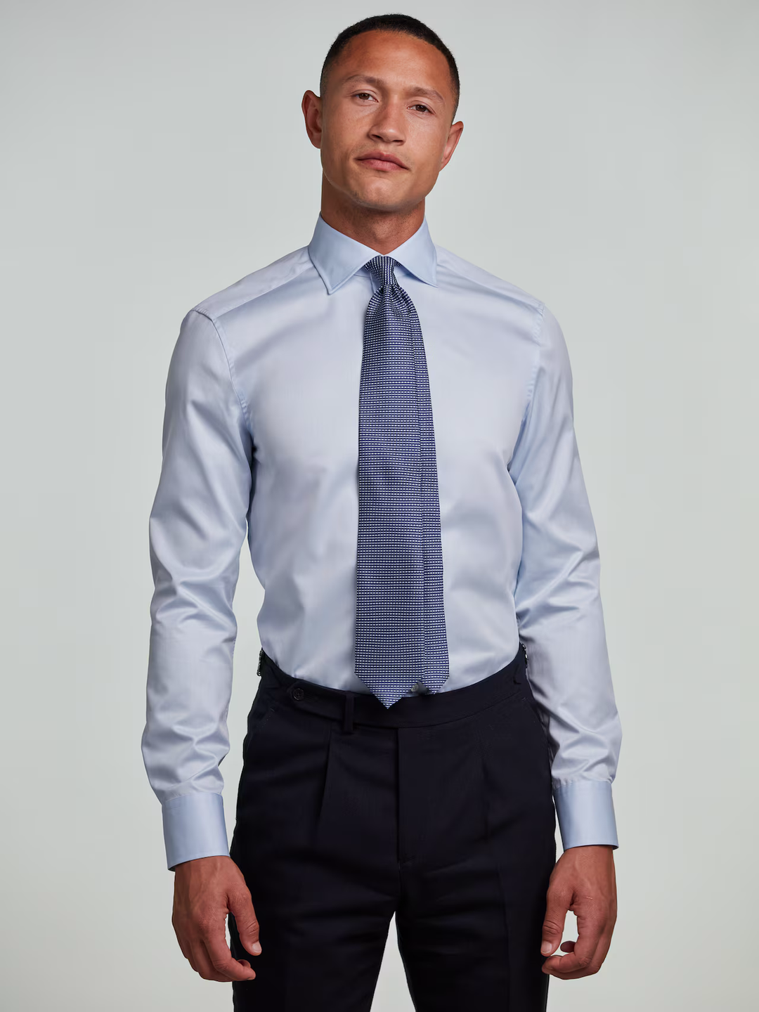 Slimline Twill Shirt Light Blue