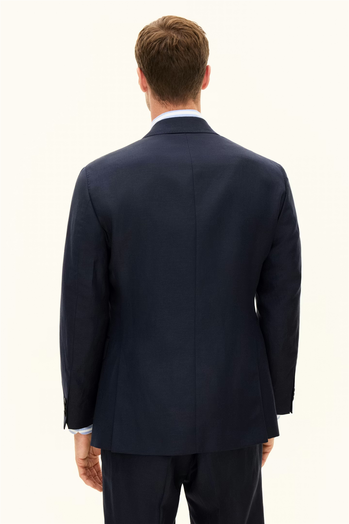 Rufus Regular Fit Wool/Linen Blazer Navy