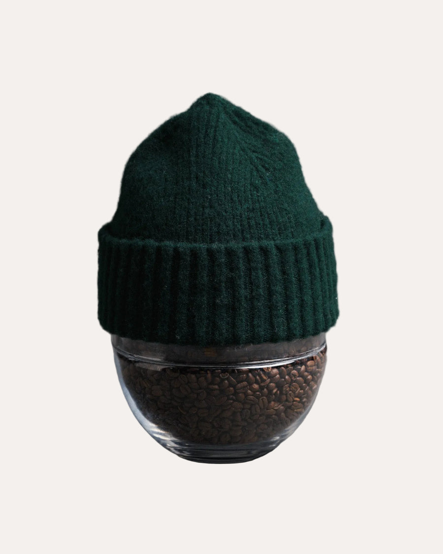 Shaggy Beanie Bottle Green