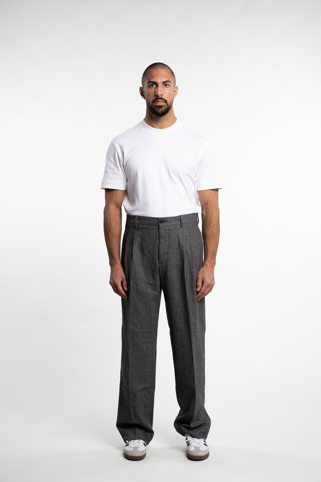 Haij Double Pleat Pants Night Owl