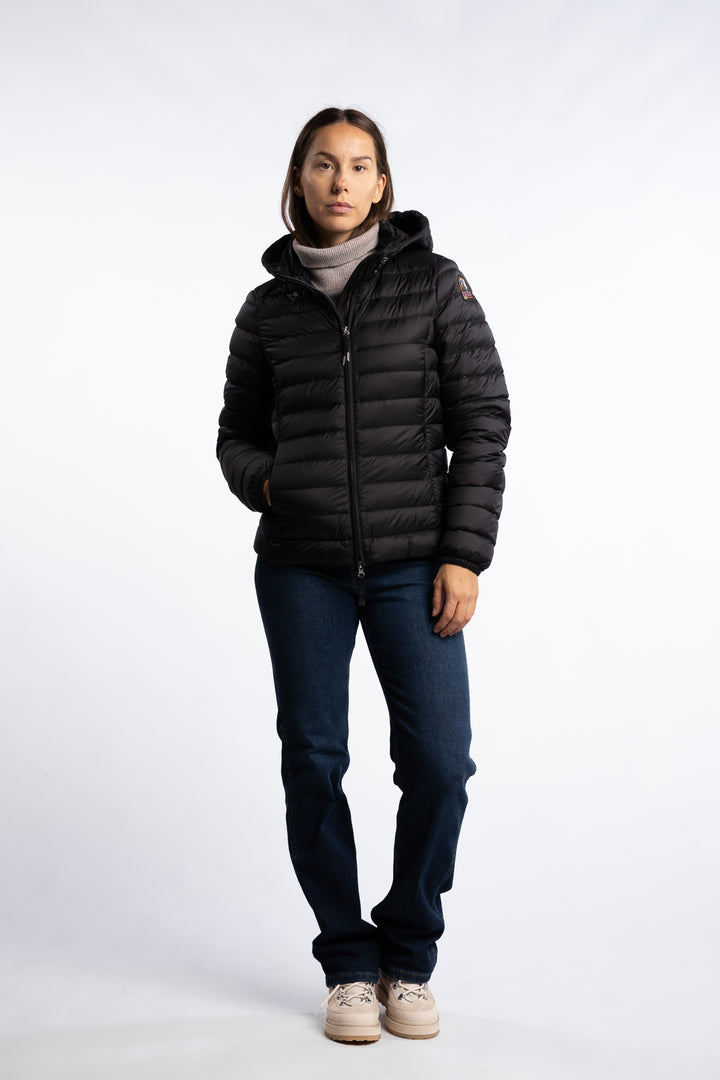 Genie Hooded Down Jacket - Black