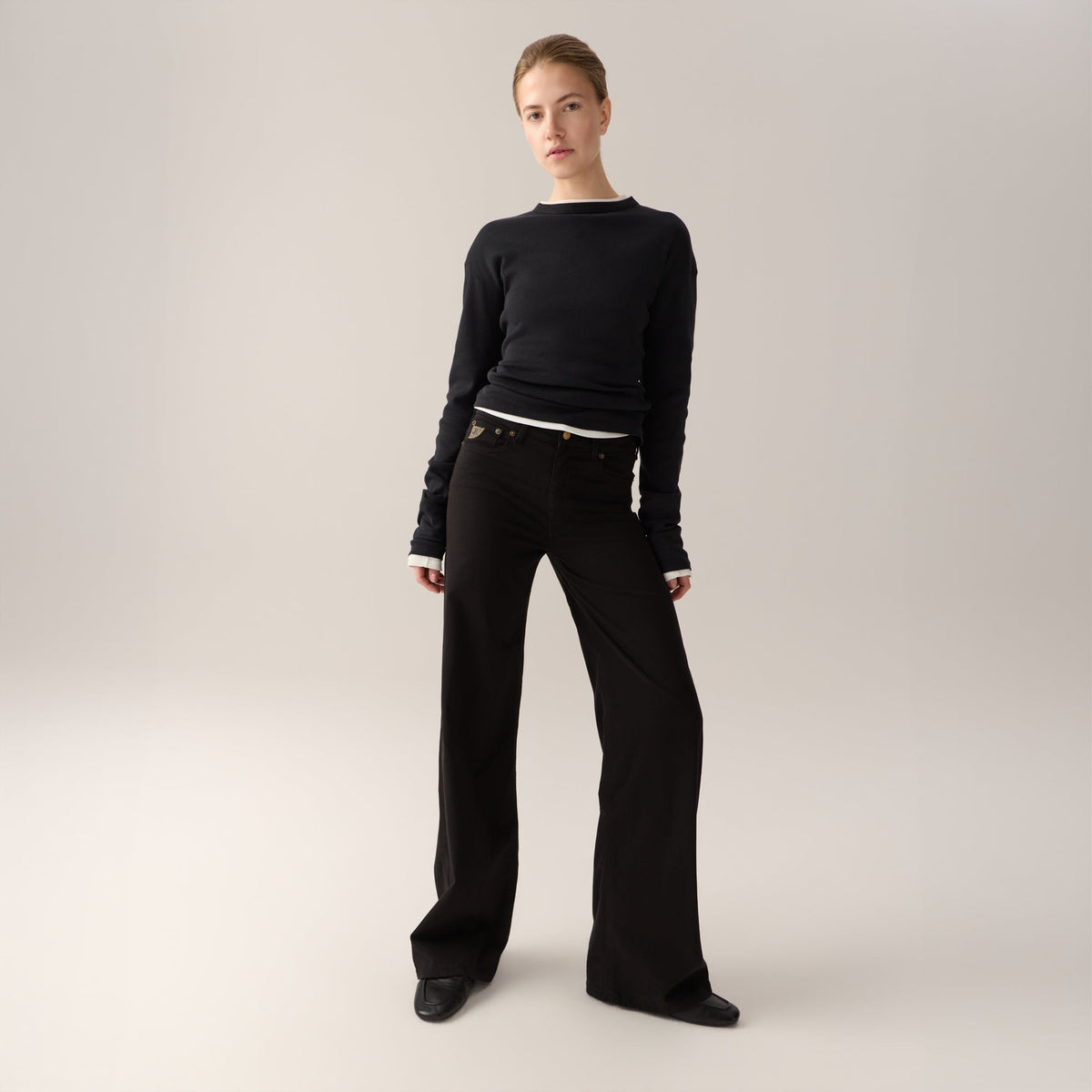 Palazzo Lea Soft Colour- Black
