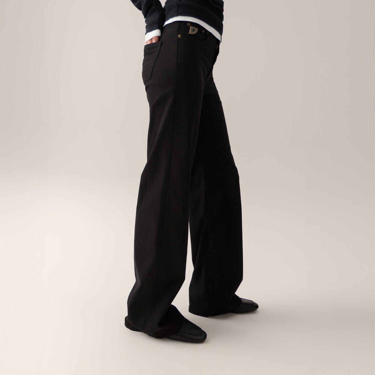 Palazzo Lea Soft Colour- Black