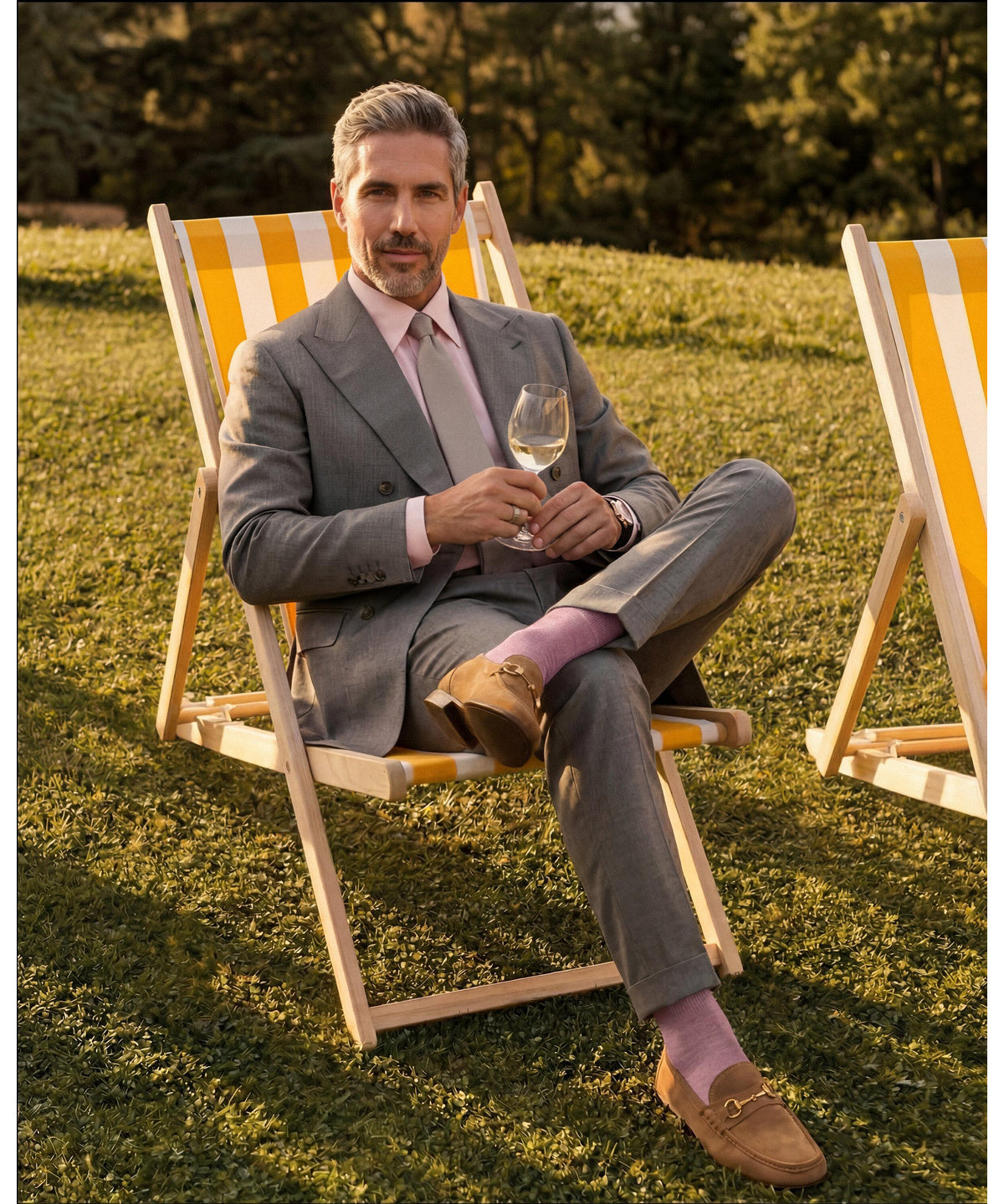 Airport Men Socks Royal Blue - model