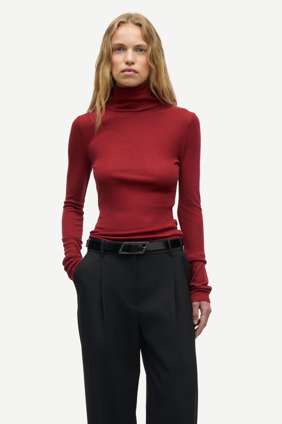 Sasonnet LS T-neck 15886 Sun dried tomato