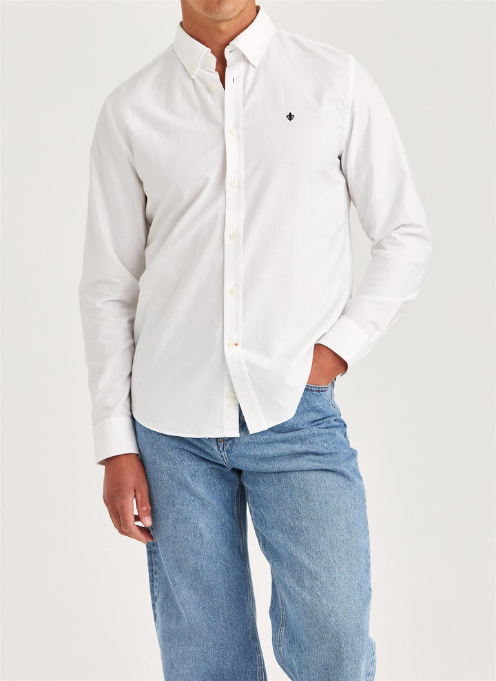 Oxford Slim Fit Button Down Shirt White