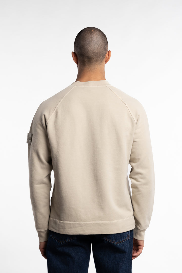 Ghost Cotton Crew Neck Jersey Beige