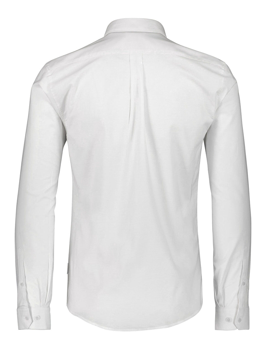 Oxford Superflex Shirt L/S White - packshot bakfra