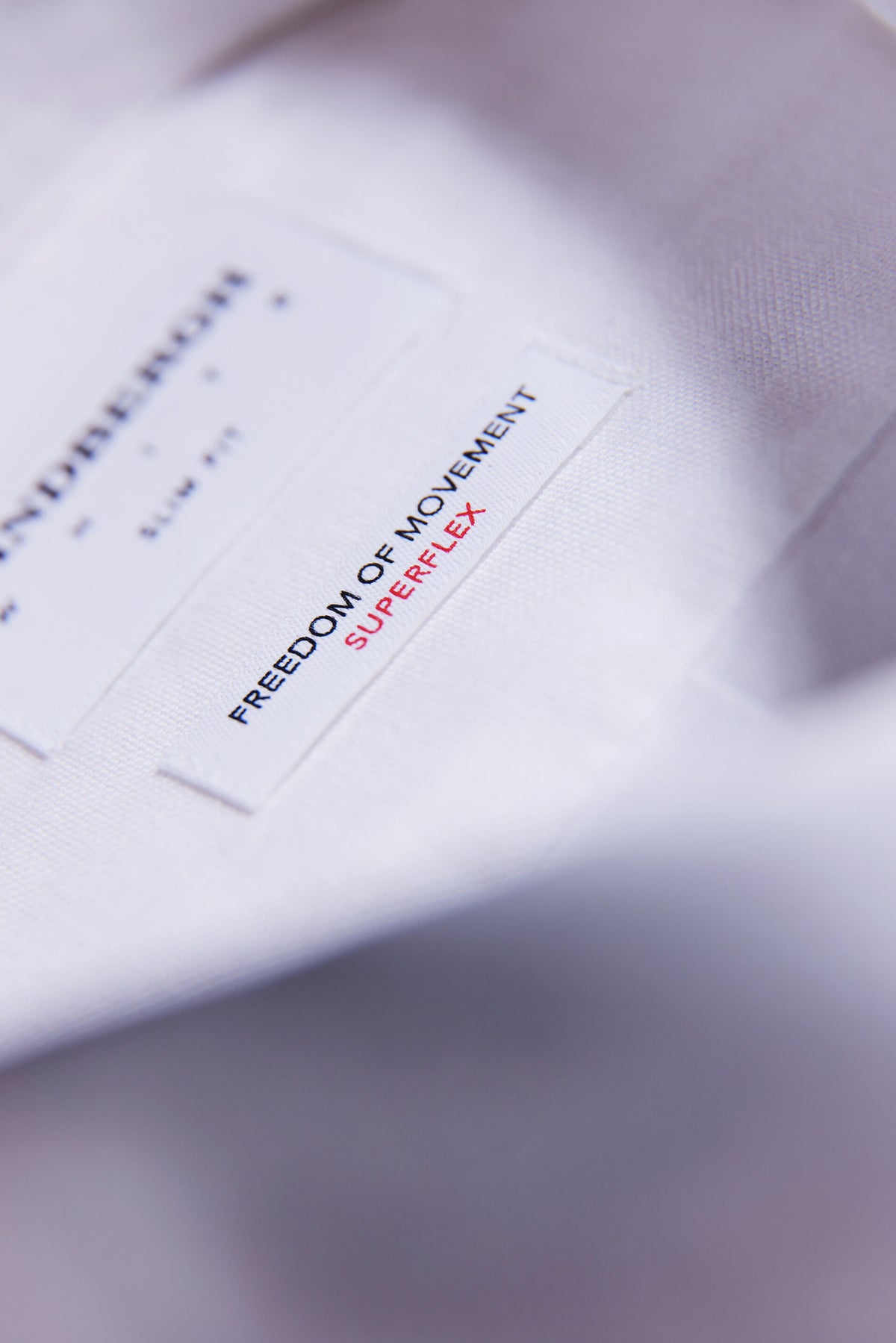 Oxford Superflex Shirt L/S White - detaljbilde