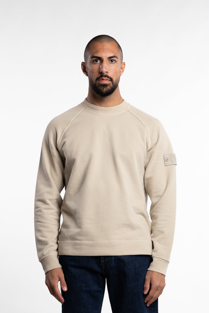 Ghost Cotton Crew Neck Jersey Beige