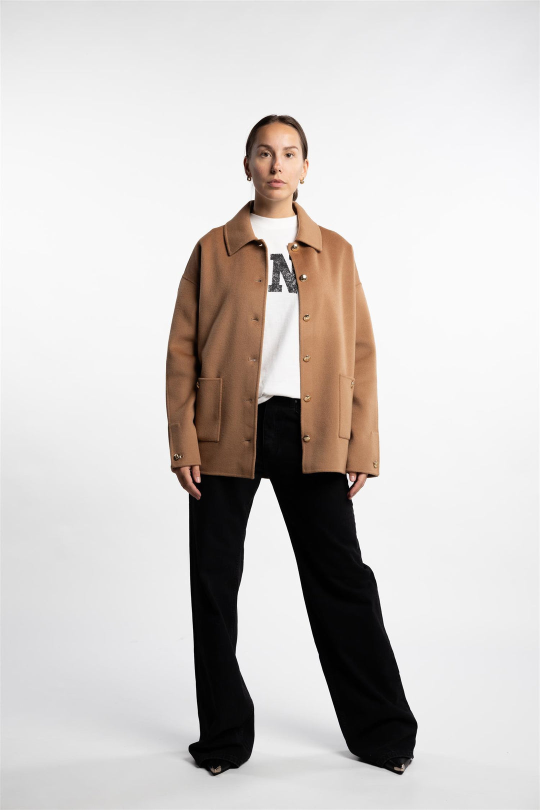 Luca Jacket Cashmere blend- Camel