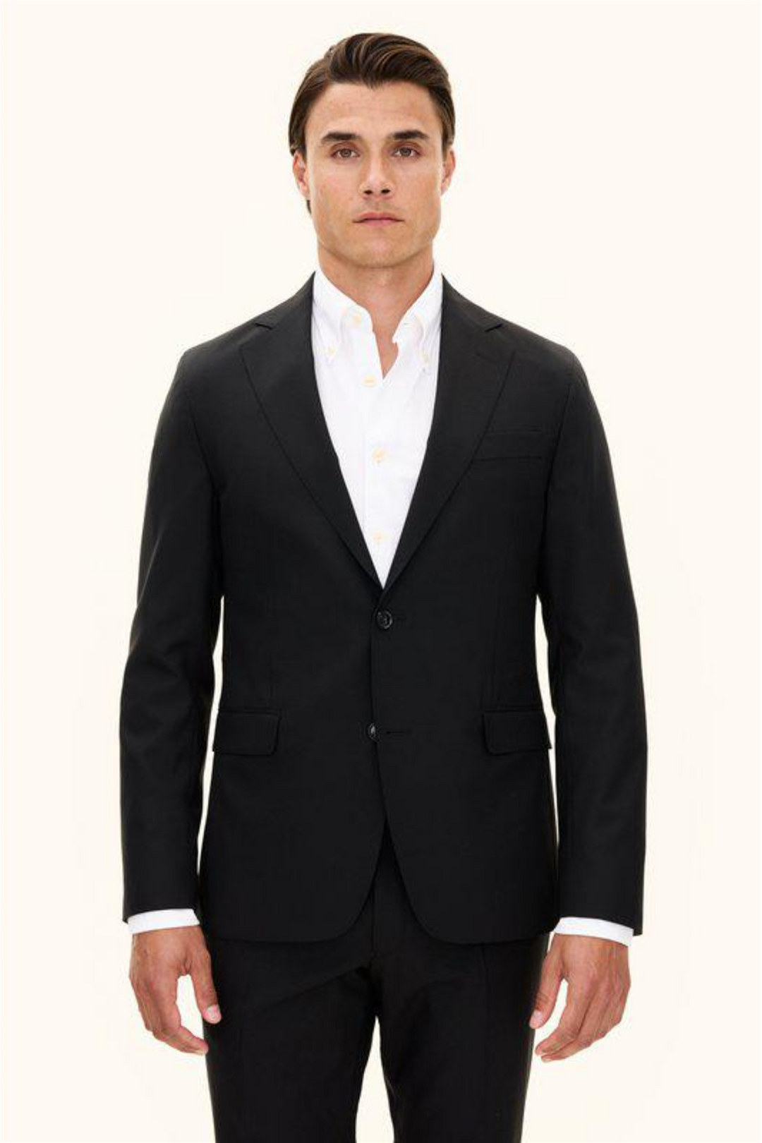 Ego Slim Fit Wool Blazer Black