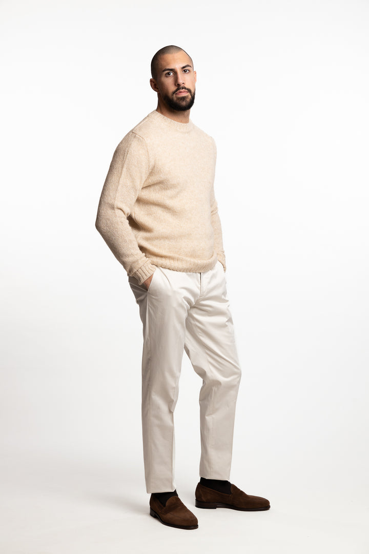 Knitted Alpaca Sweater Beige