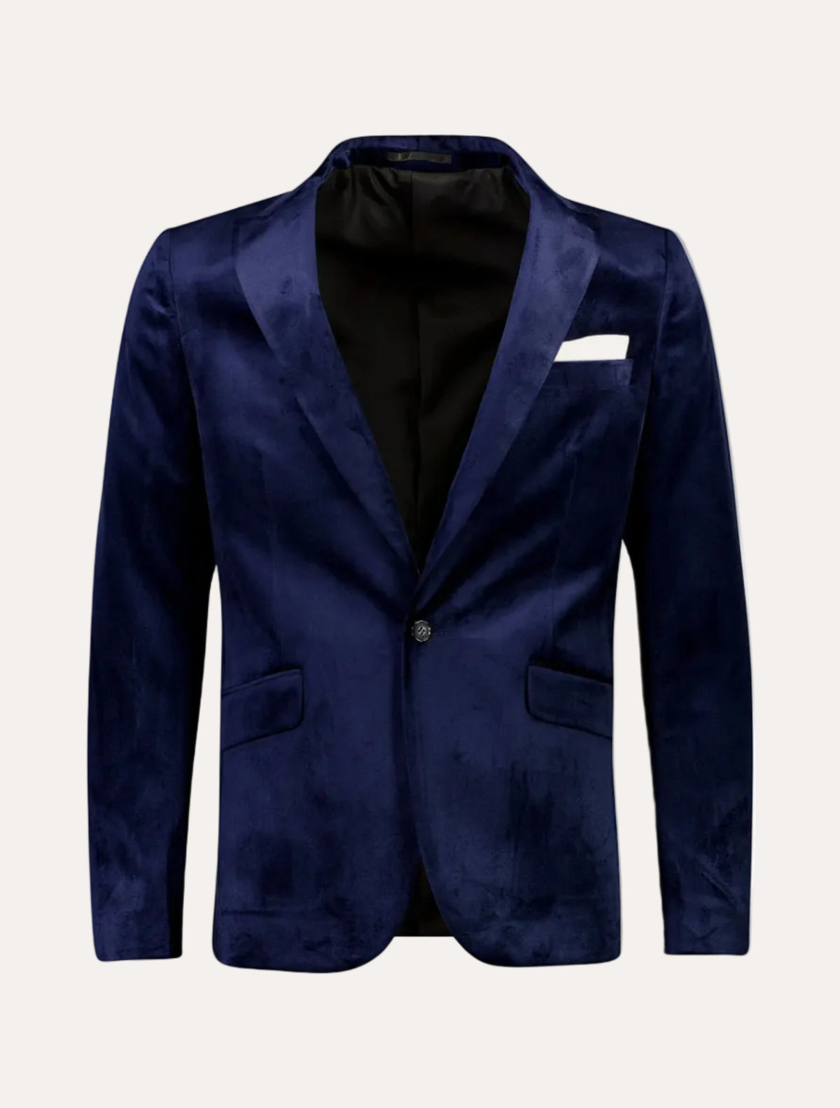 Velvet Blazer Dark Blue - packshot forside