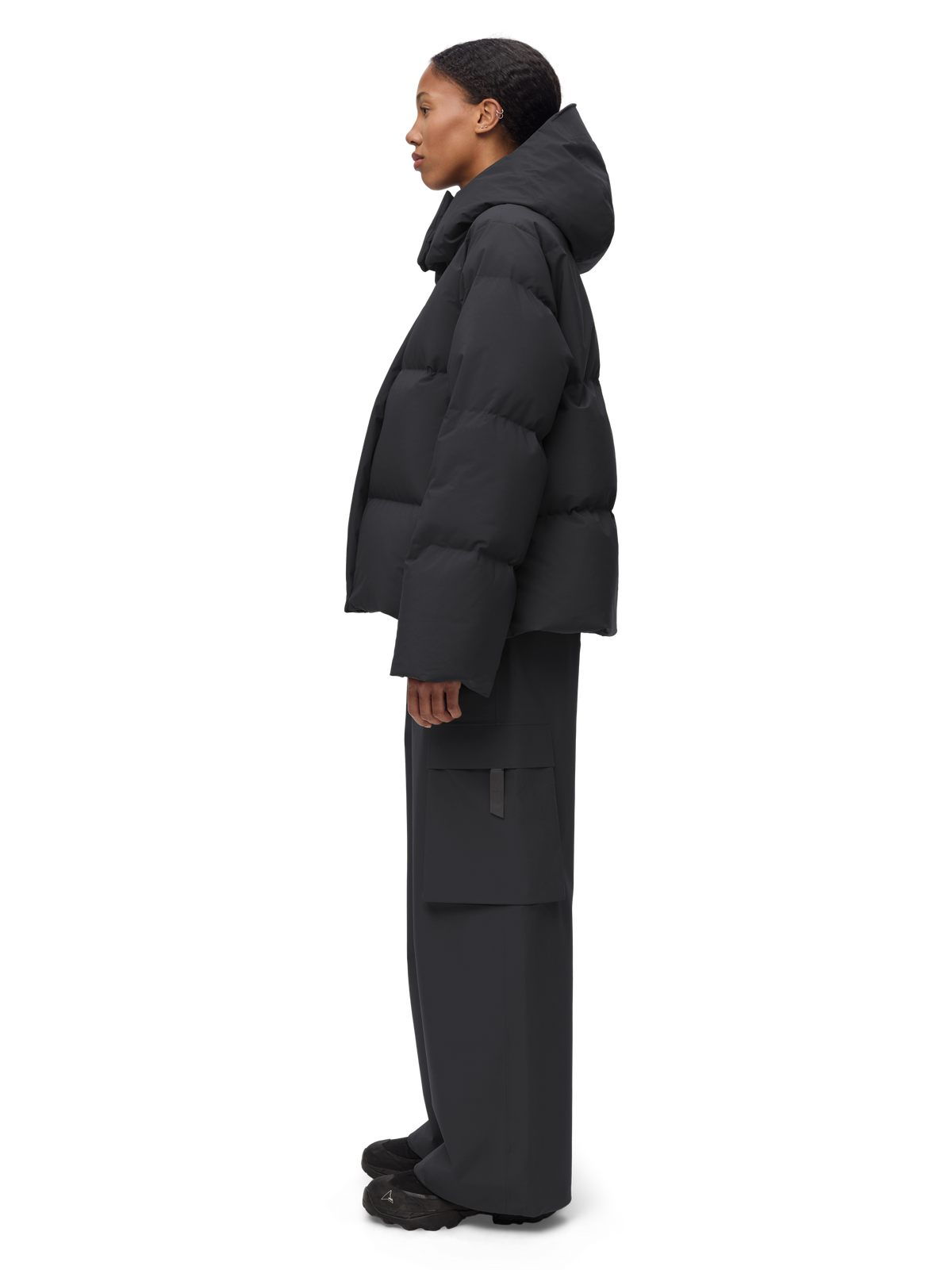 Selje Down Jacket - Dark Cloud - Blæst