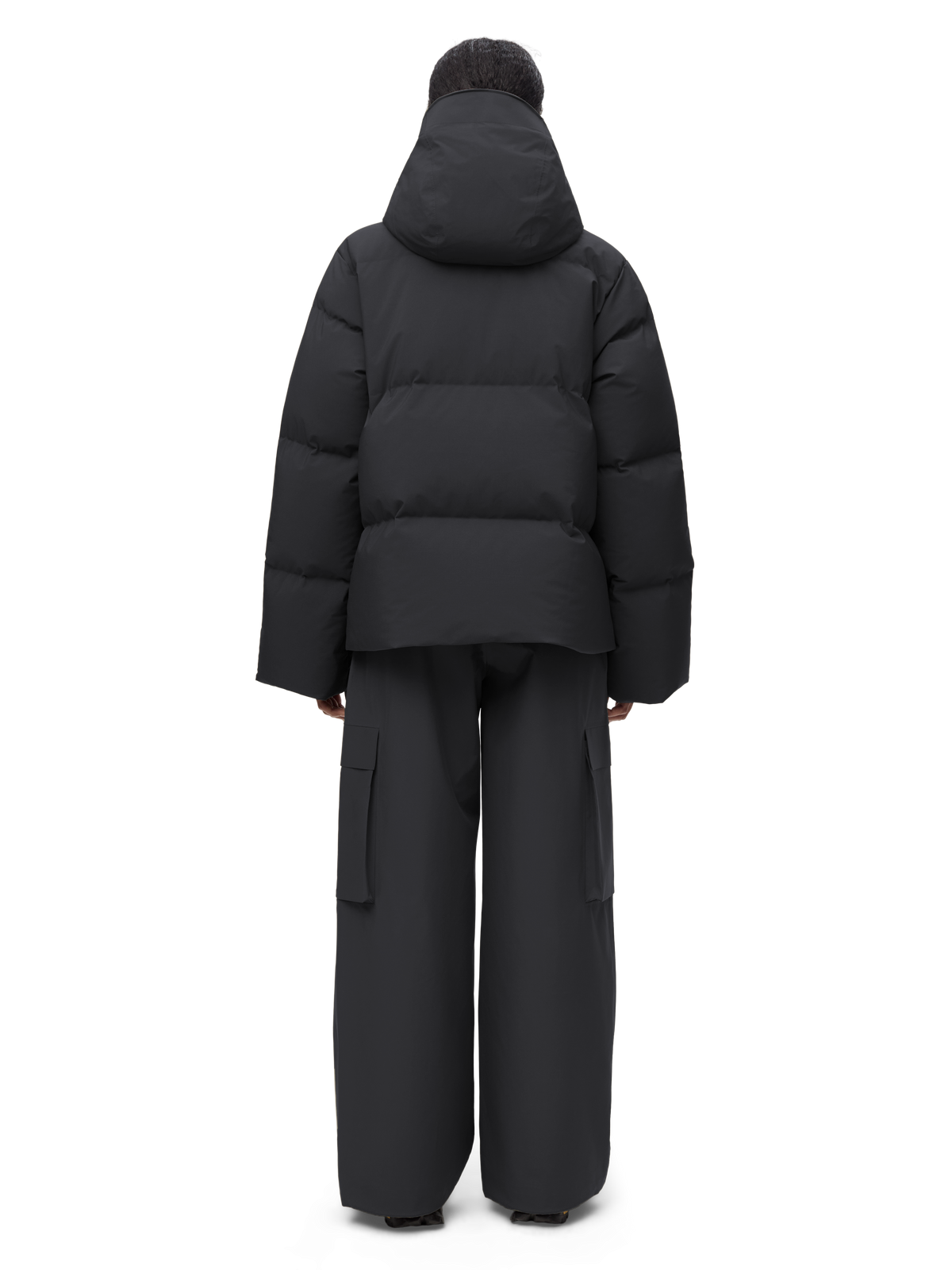Selje Down Jacket - Dark Cloud - Blæst