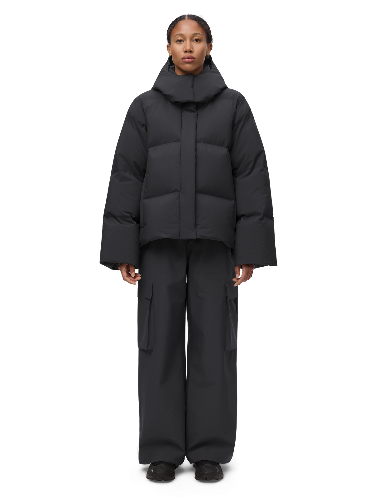 Selje Down Jacket - Dark Cloud - Blæst