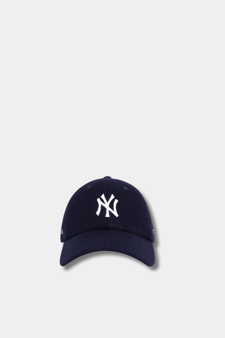 Yankees Serif Wool Hat - Navy White