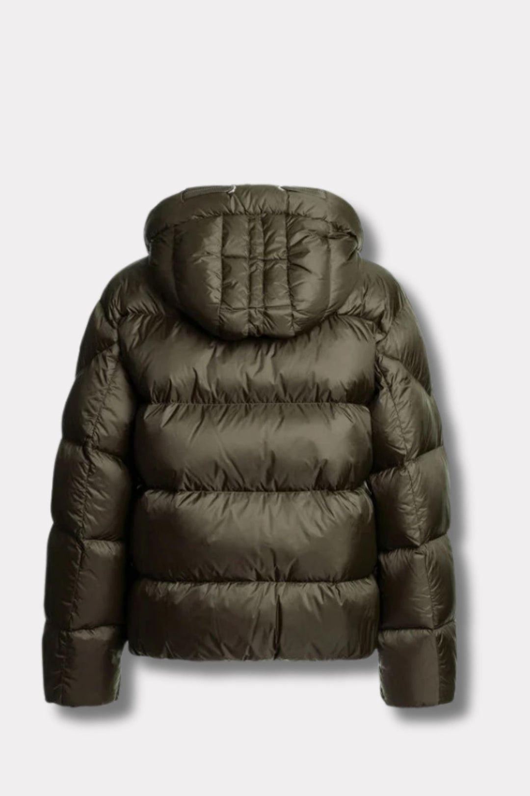 Tilly Hooded Down Jacket - Olive Grey