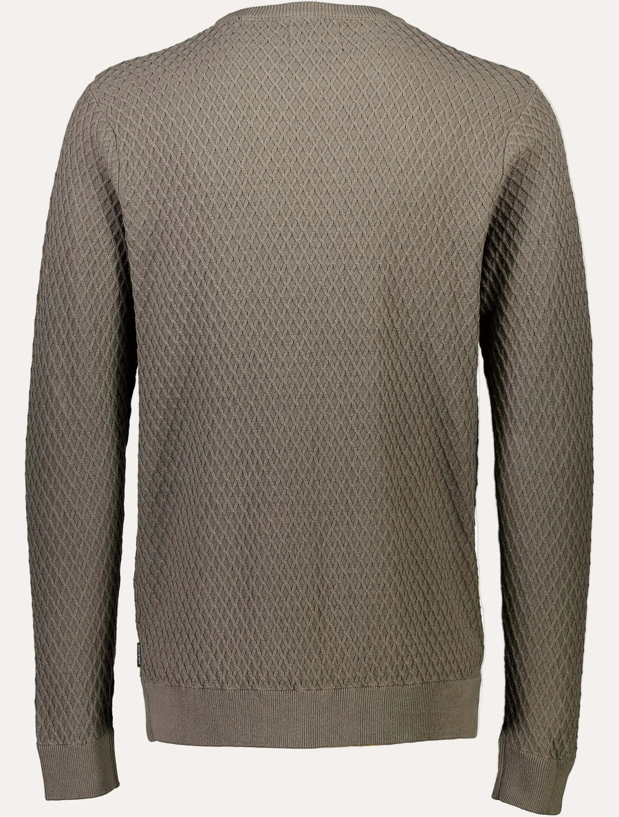 Cable Knit Jumper Dk Army