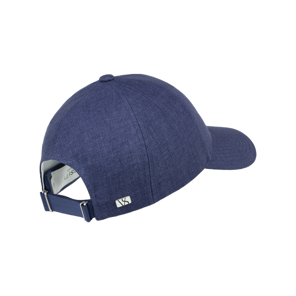 Legacy Structured Linen Oxford Blue caps fra Varsity, bakfra