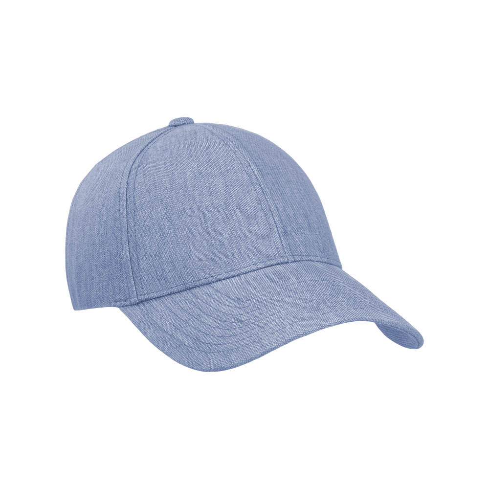 Legacy Structured Linen Azure Blue caps fra Varsity, front