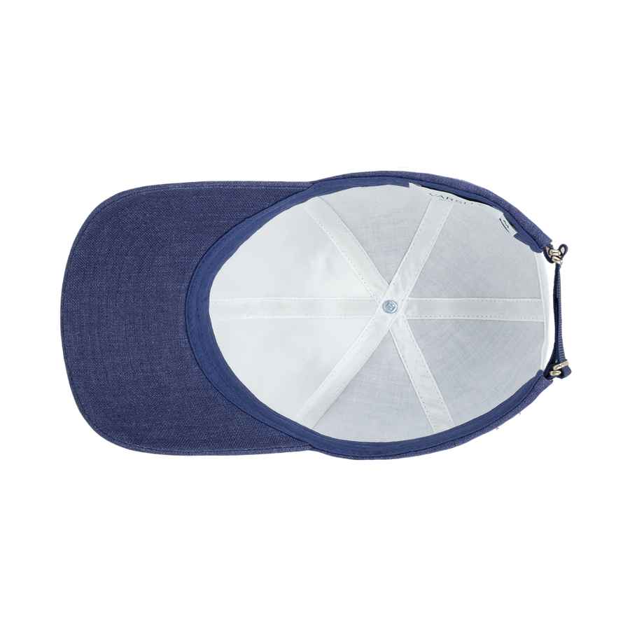 Legacy Structured Linen Oxford Blue caps fra Varsity, innside