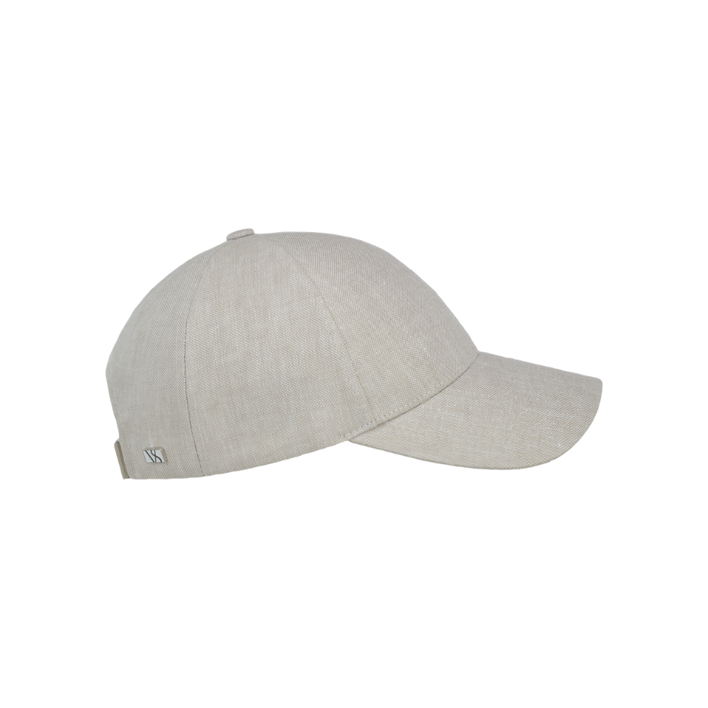 Legacy Structured Linen Hampton Beige caps fra Varsity, sidebilde