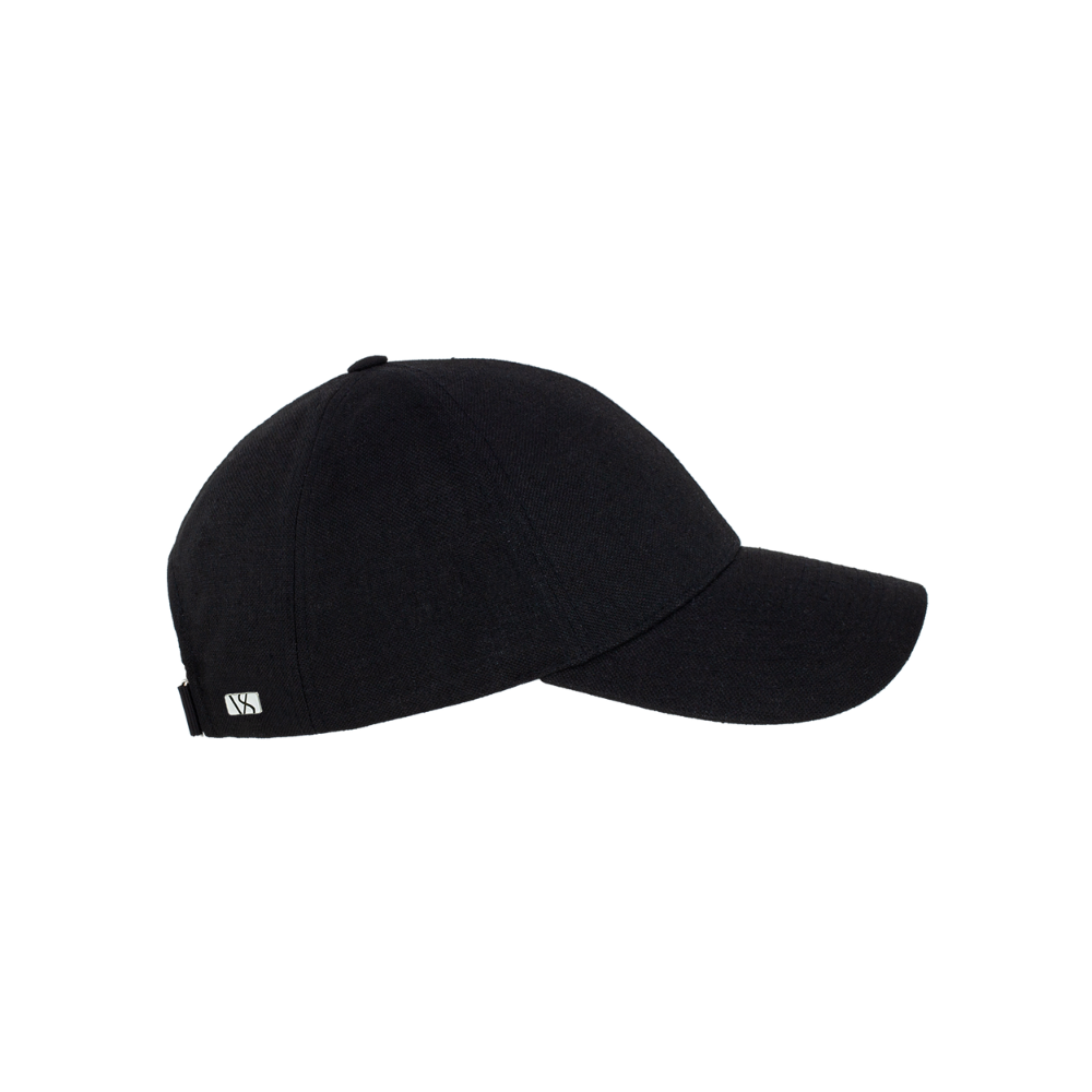 Legacy Structured Linen Licorice Black caps fra Varsity, sidebilde