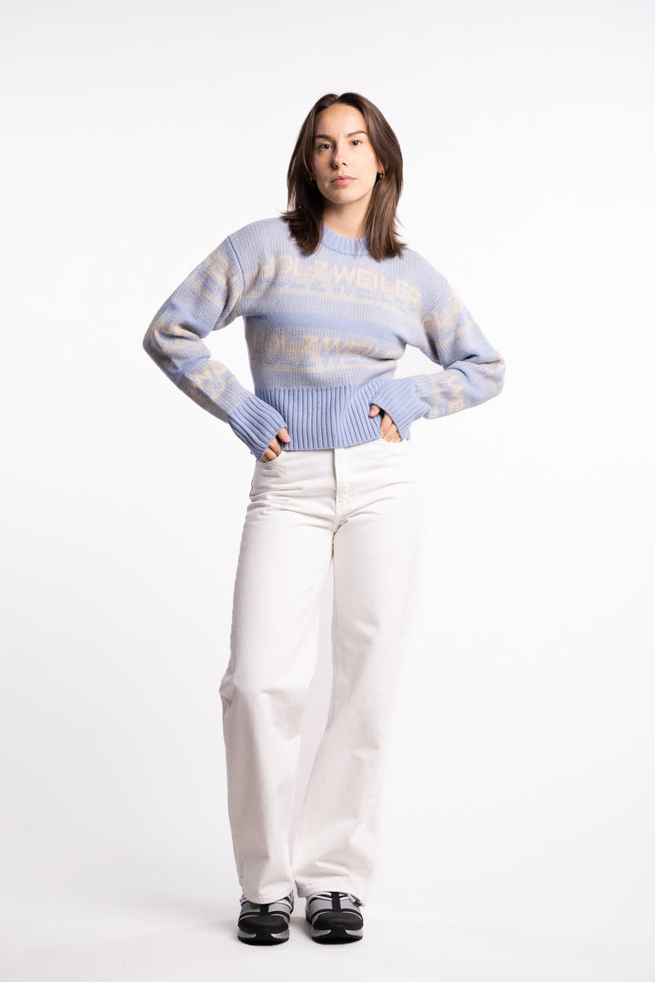 Ski Cropped Crew - Lt. Blue