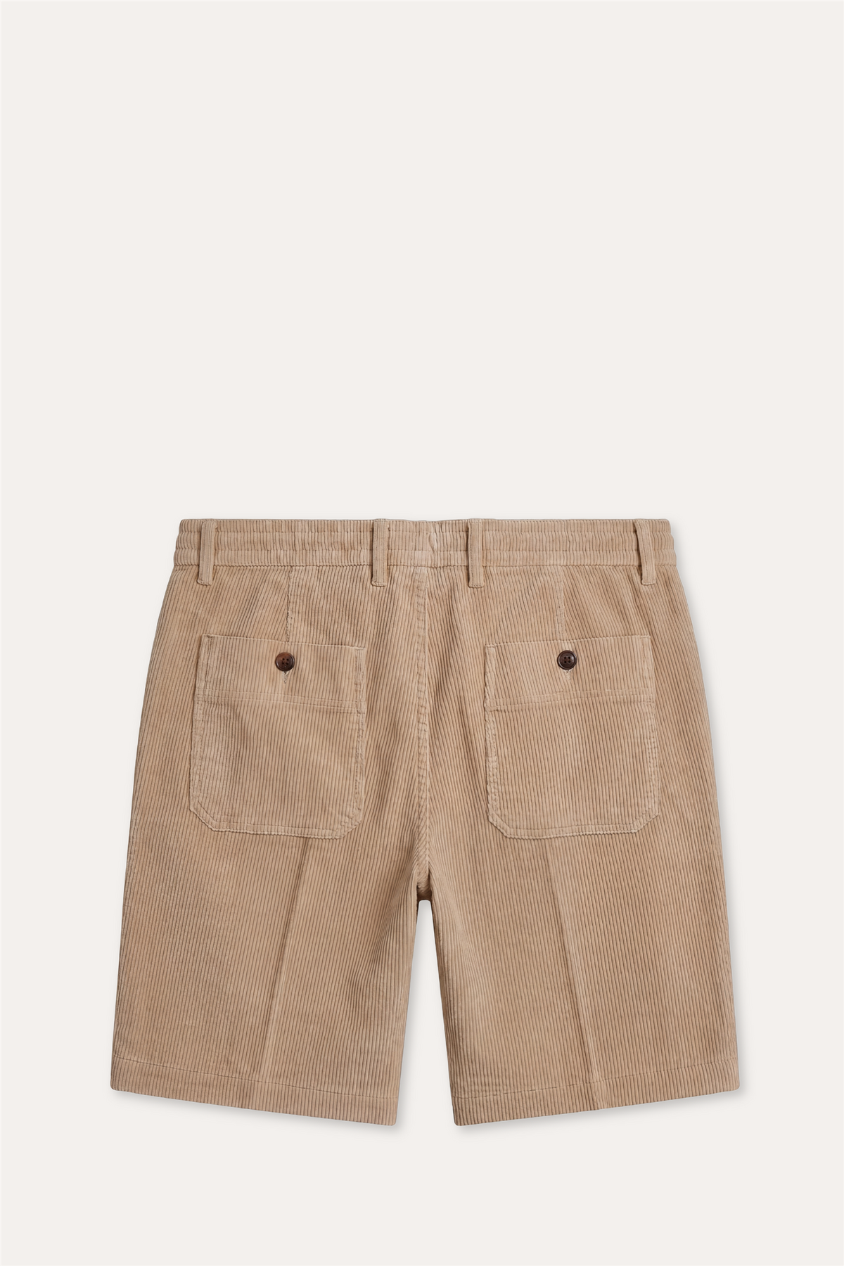 Cotton/Stretch Corduroy Shorts Sand