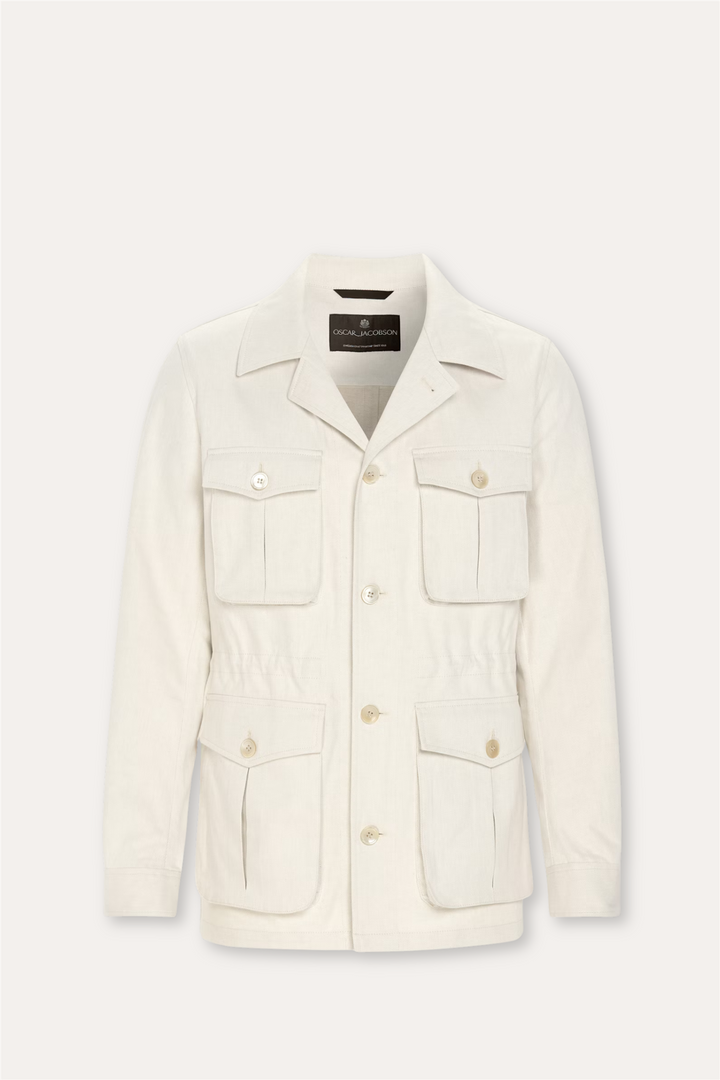 Sirolo Cotton Shirt Jacket White Sand