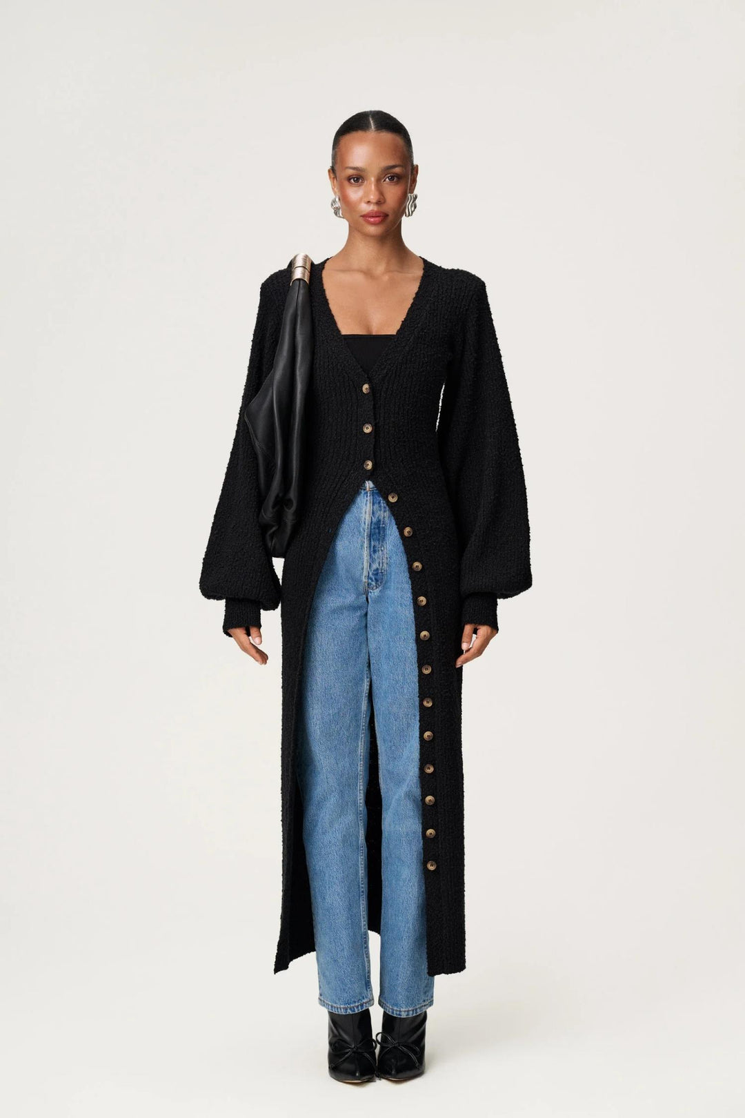 Montana Dress- Black Boucle