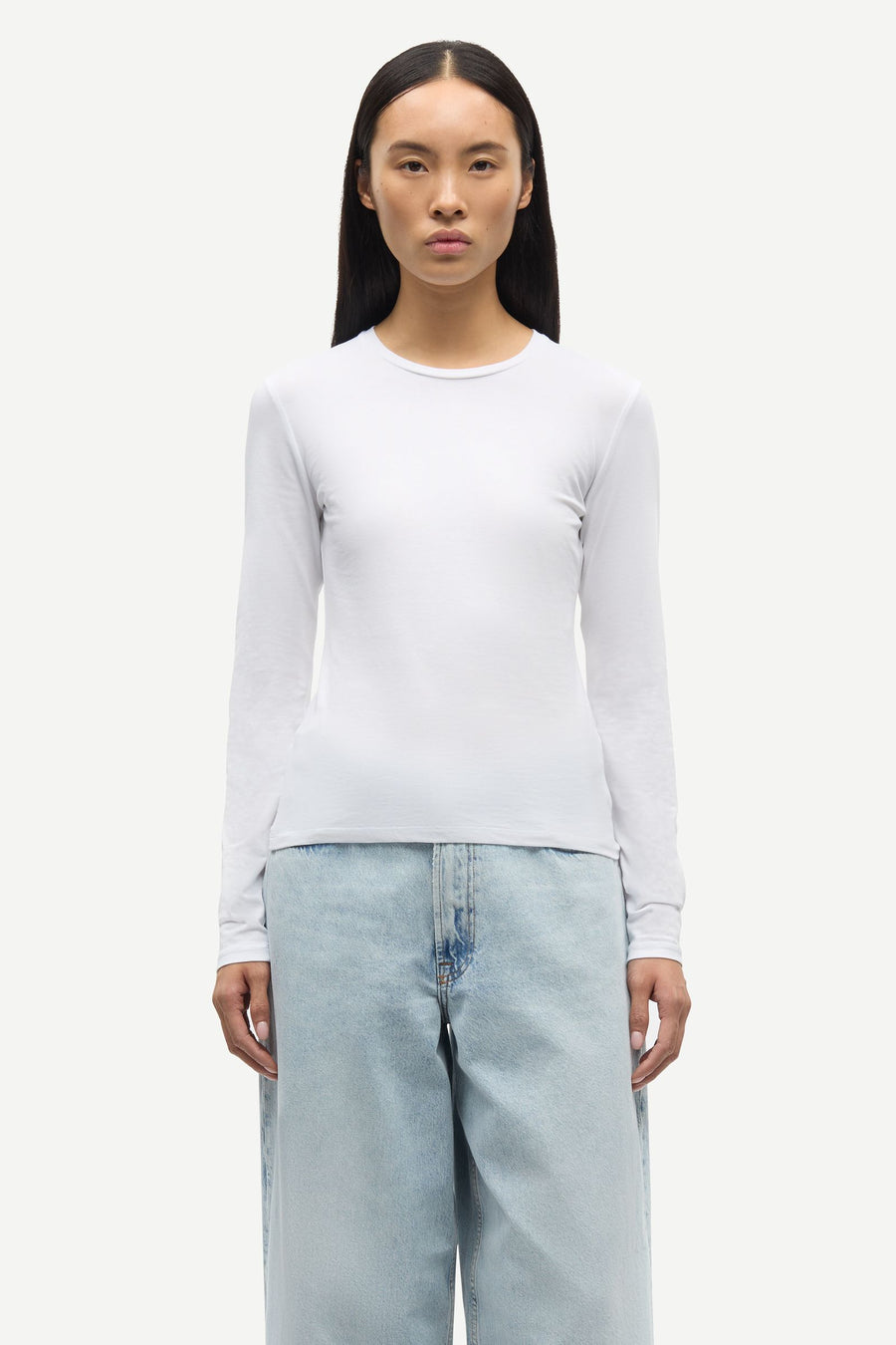 Saesme LS T-Shirt 16122- White