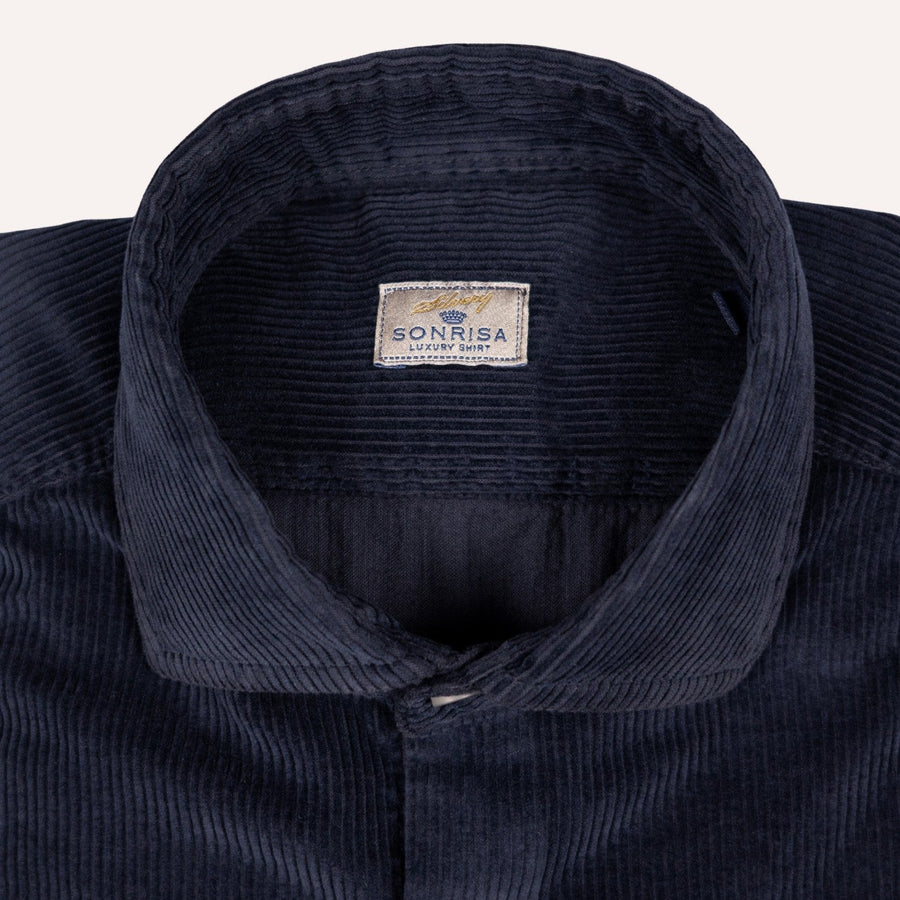 Corduroy Western Skjorte Navy