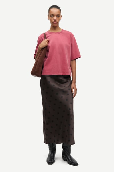 Saabby T-shirt 11725 Tomato Red Pigment – bilde 5