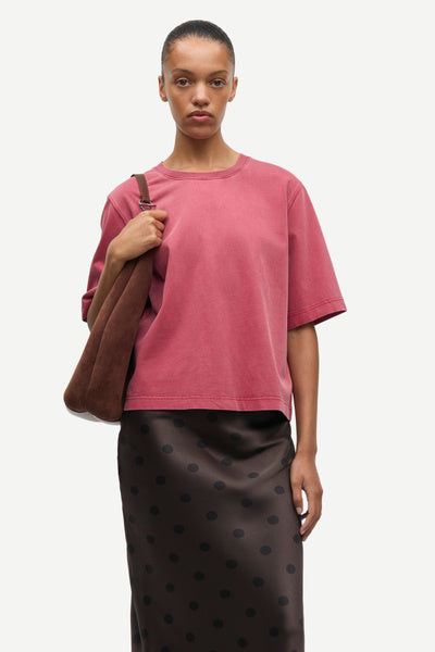 Saabby T-shirt 11725 Tomato Red Pigment – bilde 1