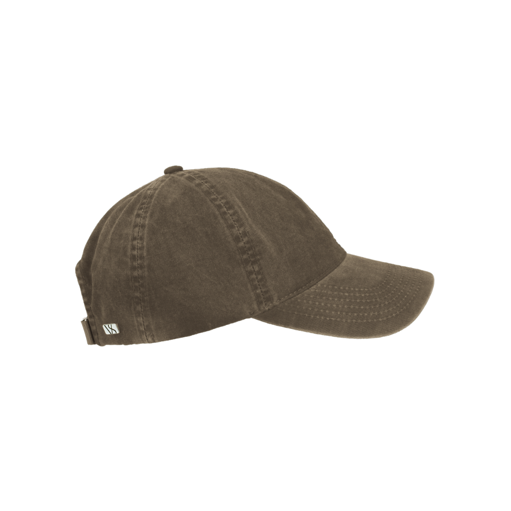 Legacy Soft Washed Cotton Beige caps fra Varsity, sidebilde