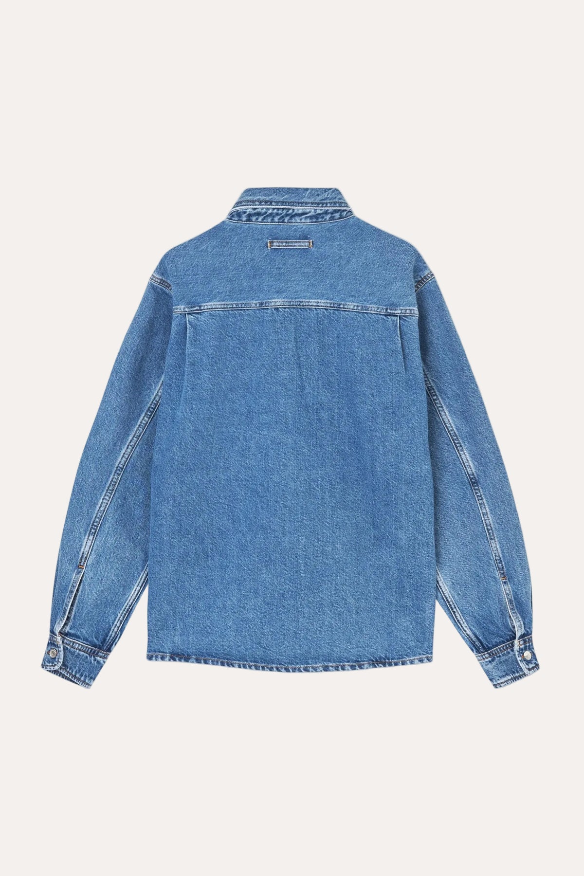 Sadamon B shirt Denim 16138 Retro Wash - packshot bakfra