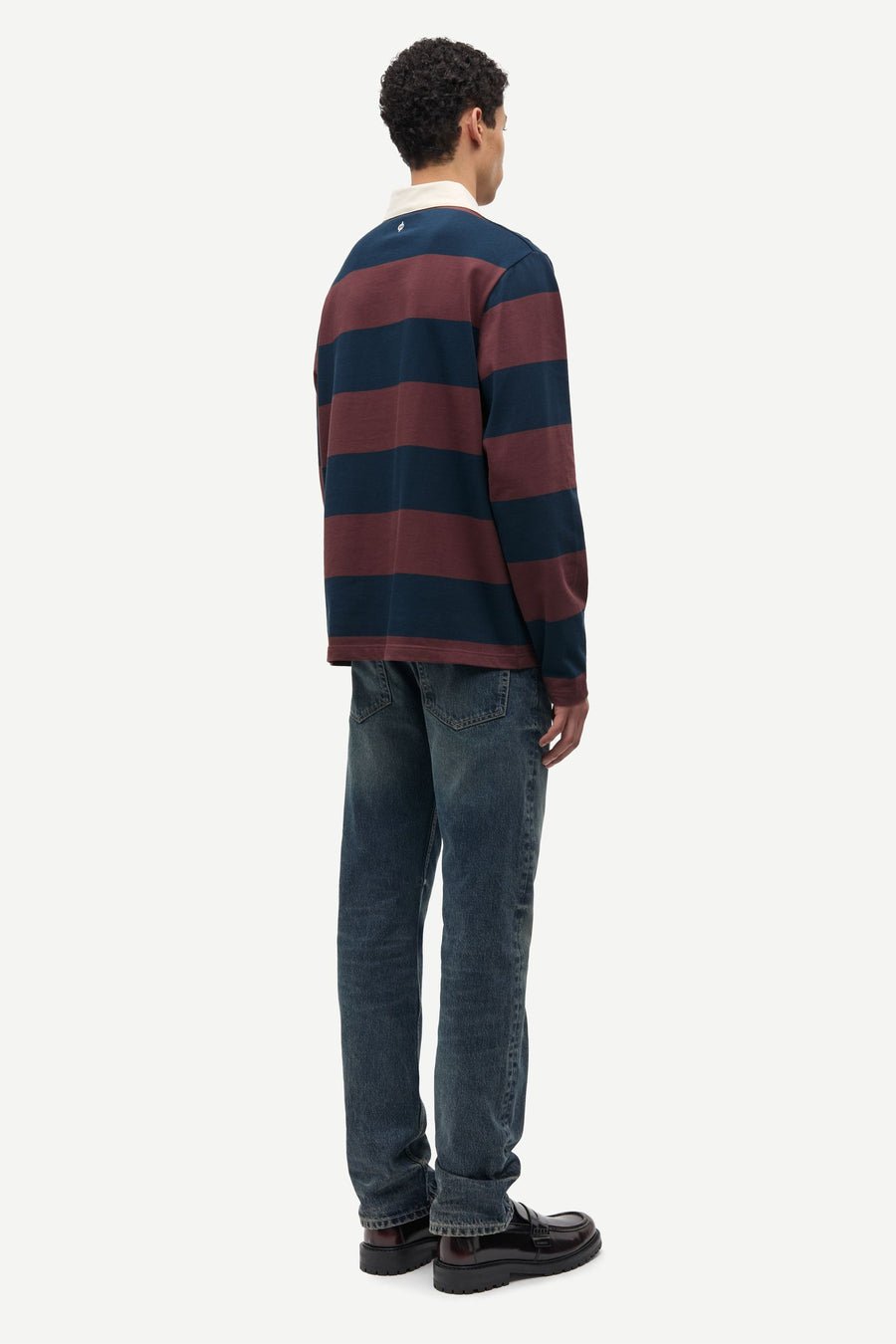Sakevin x Polo LS 15512 Bitter Chocolate Stripe