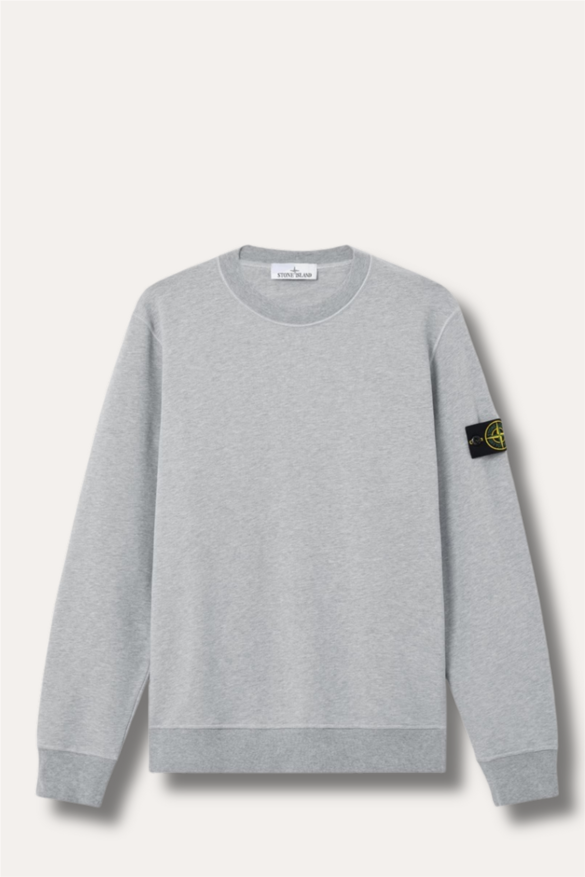 6100060 Organic Cotton Fleece Mélange Dust Grey Melange